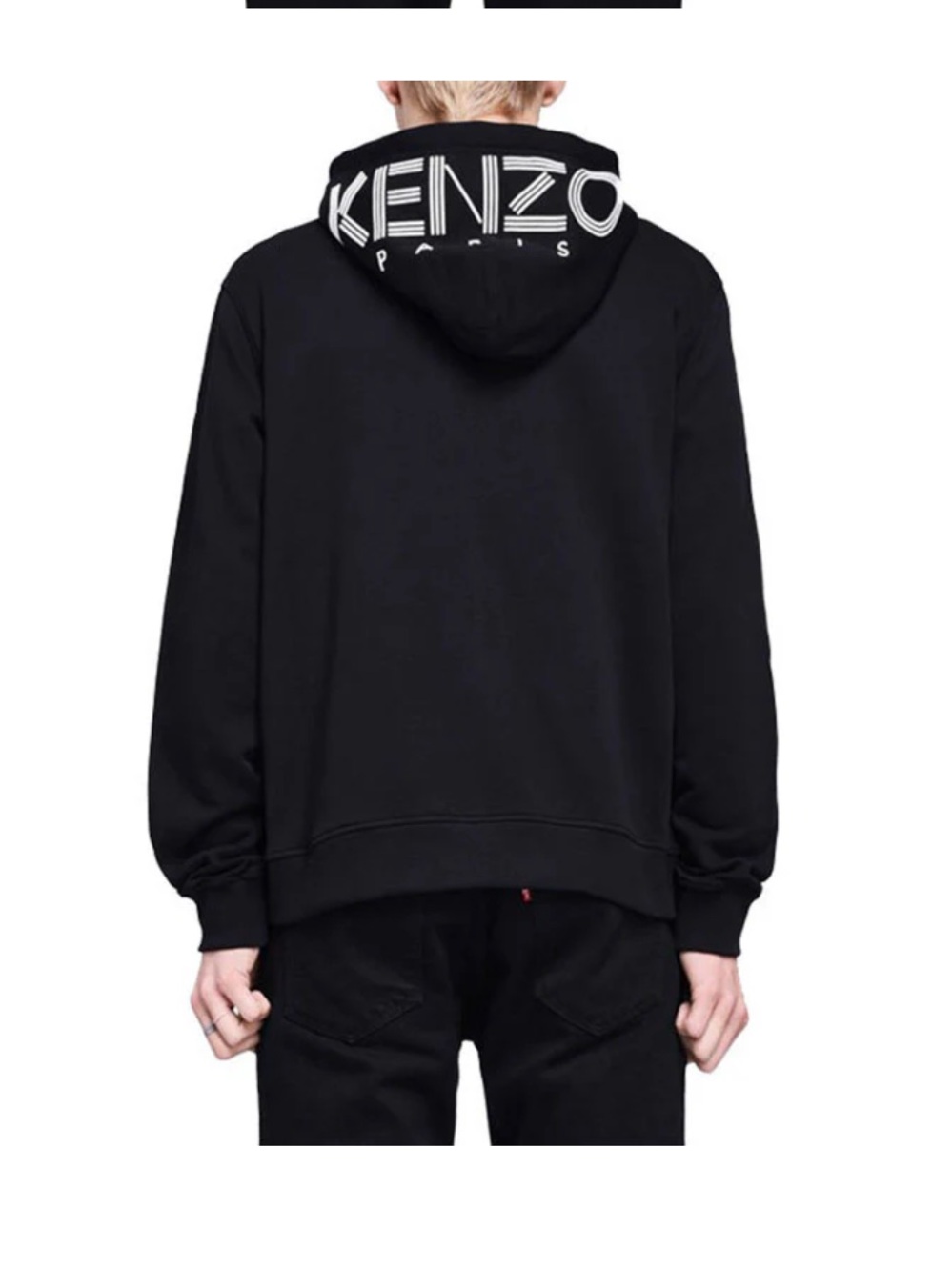 Kenzo Black Logo Hooded Sweatshirt